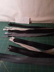4 New  36" Separating Zippers for Parkas Coats Jackets Assorted Colors Lot 8