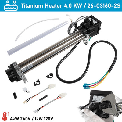 No-Fault Spa Heater for 1995+ Hot Spring Watkins Tiger River 4kW Titanium 73791