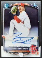 2025 Bowman Draft Tanner Franklin Chrome Auto 1st Prospect Cardinals BK3