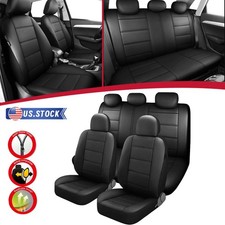 For Honda Odyssey Pilot Element 11pcs Full Set Car Seat Covers 5-seats Leather