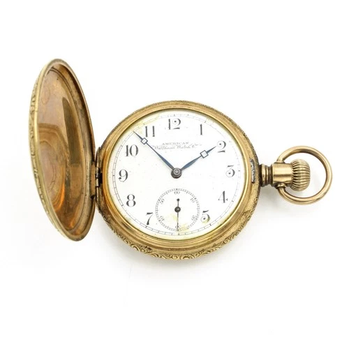 Antique Waltham 7J 16s Grade No 20 Double Hunter Mens Pocket Watch #WB4068-1