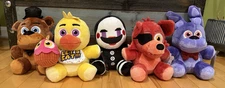New Jazwares Five Nights at Freddy's Complete 8" Plush Figure Set Lot of 5