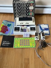 1972 MAGNAVOX ODYSSEY CONSOLE 1TL200-BK12 WITH OVERLAYS CARDS MANUAL IN BOX image