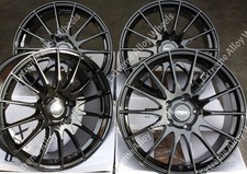 Alloy Wheels 15" FX004 For Seat Arosa Cordoba Ibiza Skoda Citigo 4x100 Black