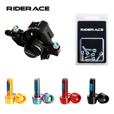 6pcs Bicycle Disc Brake Caliper Bolts M6x18mm Titanium Colorful Steel Mtb Screws