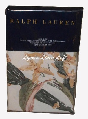 RALPH LAUREN Olivia Josefina Floral KING SHAM CREAM $145 | eBay