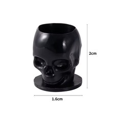 Tattoo Skull Color Caps Black Pink With Base 50 Pieces Tattoo Skull Cups Tatt