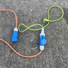 Outwell Caravan Camper Van Adaptor 3pin Mains Power Cable