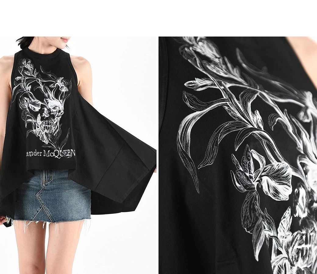 Top donna senza maniche Alexander McQueen Iris 634217 33676817