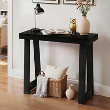 Uimoso 36-inch Console Table, Modern Wooden Rectangular Desk for Behind Couch