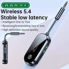 New Bluetooth 5.4 Transmitter Receiver, 3.5mm AUX Audio Adapter