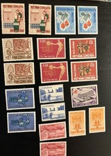 Vietnam Stamp Singles Lot Of 19 MNH