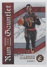 2016-17 Panini Excalibur Run the Gauntlet Dennis Schroder #15 0q0