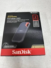 SanDisk 2TB Extreme Portable SSD 1050MB/s USB-C USB 3.2 IP65 SDSSDE61-2T00-G25