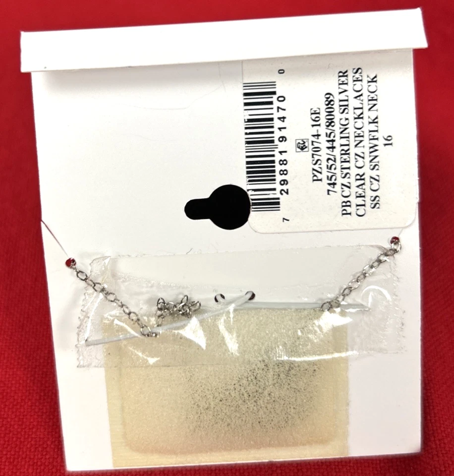 Collar de copo de nieve de plata esterlina circonita cúbica Giani Bernini circonita cúbica precio de venta sugerido por el fabricante 85 USD Foto 2 de 2