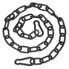 3/16 x 40" Fitness Chain Porch Hanging Swing Chair Chain Heavy Duty Black