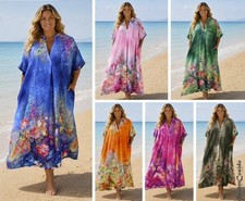 LAGENLOOK LA BASS Tunika-Kaftan-Kleid Viskose...