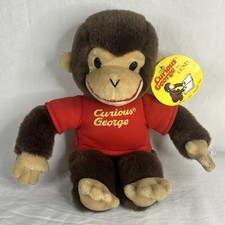 A149 Gund Curious George Chimp Monkey Plush 11" Stuffed Toy Lovey