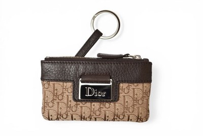 Christian Dior Authentic Key Pouch/Coin Case Street Chic Beige