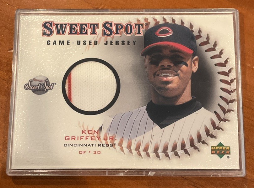 Ken Griffey Jr 2001 Sweet Spot Game Used Jersey Reds HOF view 1