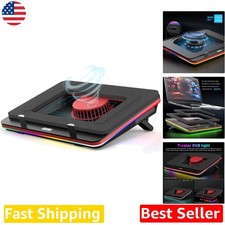 GT500 Laptop Cooler: 5000 RPM Turbo Fan, RGB, Variable Speed, Metal, 13-17.3"