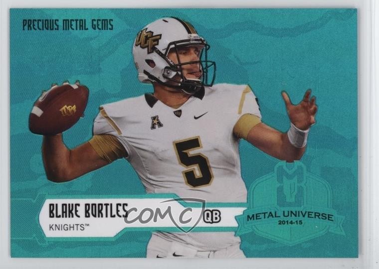 Blake Bortles Flair Showcase Metal Universe #M3 Precious Metal Gems Teal