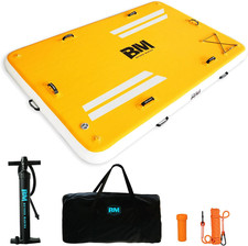 Inflatable Floating Dock, Water Float Platform, Floating Island Dock Pad for Lak