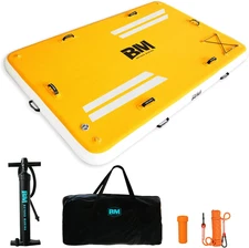 Inflatable Floating Dock, Water Float Platform, Floating Island Dock Pad for Lak