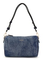 Guess Kassie Mini Convertible Shoulder Bag Schultertasche Tasche Denim Blau Neu