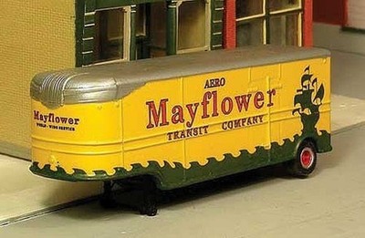 Sylvan Scale Models t0083 Ho Maßstab 1947-1955 9.8m Fruehauf Aerovan Lkw - Set