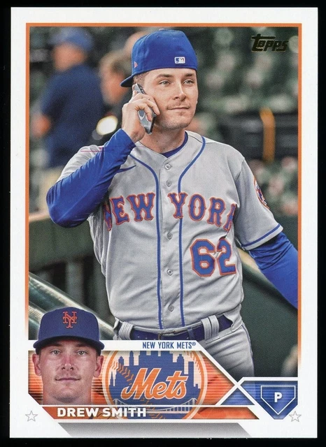 Drew Smith 2023 Topps Update #US30 Golden Mirror Image Variation SP SSP Mets