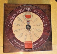 Vintage Boyemaco Curtain Fixtures Box General Store Display – Working Dial 1920s