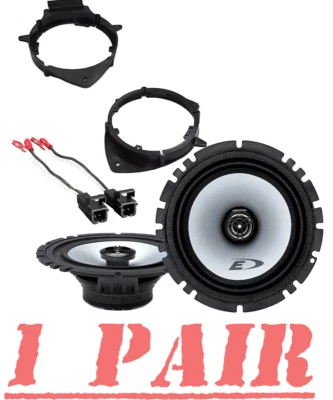 Alpine SXE-1726S 2Way CAR TRUCK Front OR Rear Door Speakers with Install Kit