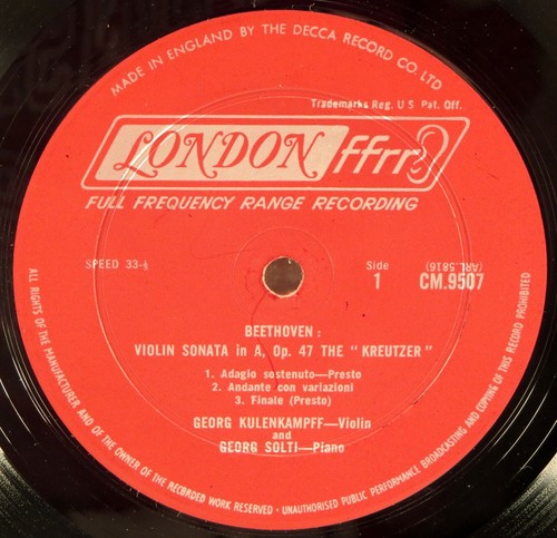 2 LP BOX LONDON ffrr UK ED1 Brahms KULENKAMPFF Violin Sonatas SOLTI CMA-7218 1A - Picture 2 of 3