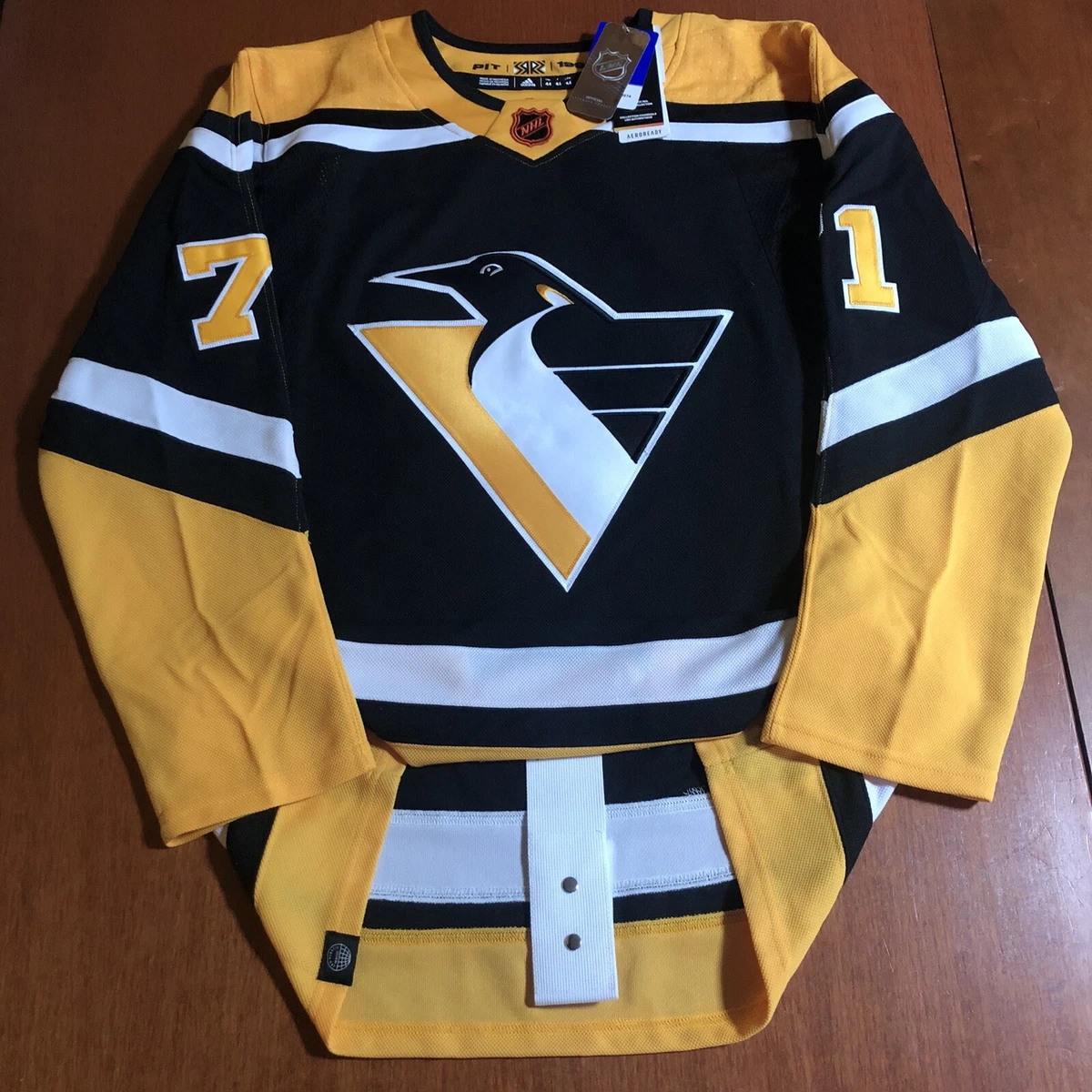 Evgeni Malkin Pittsburgh Penguins Youth NHL Black Replica Hockey Jersey