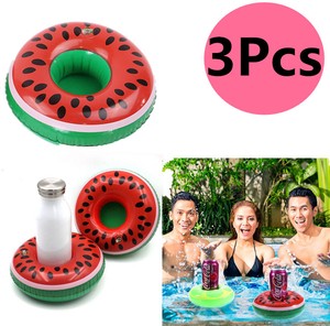 3pcs inflatable floating tub swimming drink holder pool cup beach