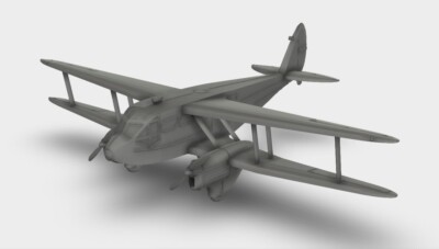 De Havilland DH.89 Dragon Rapide Doppeldecker Bausatz 3D Druck 1:87 - 1:35