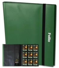 BCW Green Gaming Card Folio Album 9 Pocket Pages Magic & Pokemon Holder Hold 360