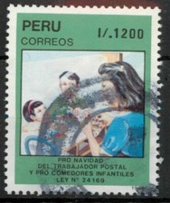Peru 1989 Christmas and Childrens Funds SG 1715 used *COMBINED POSTAGE*