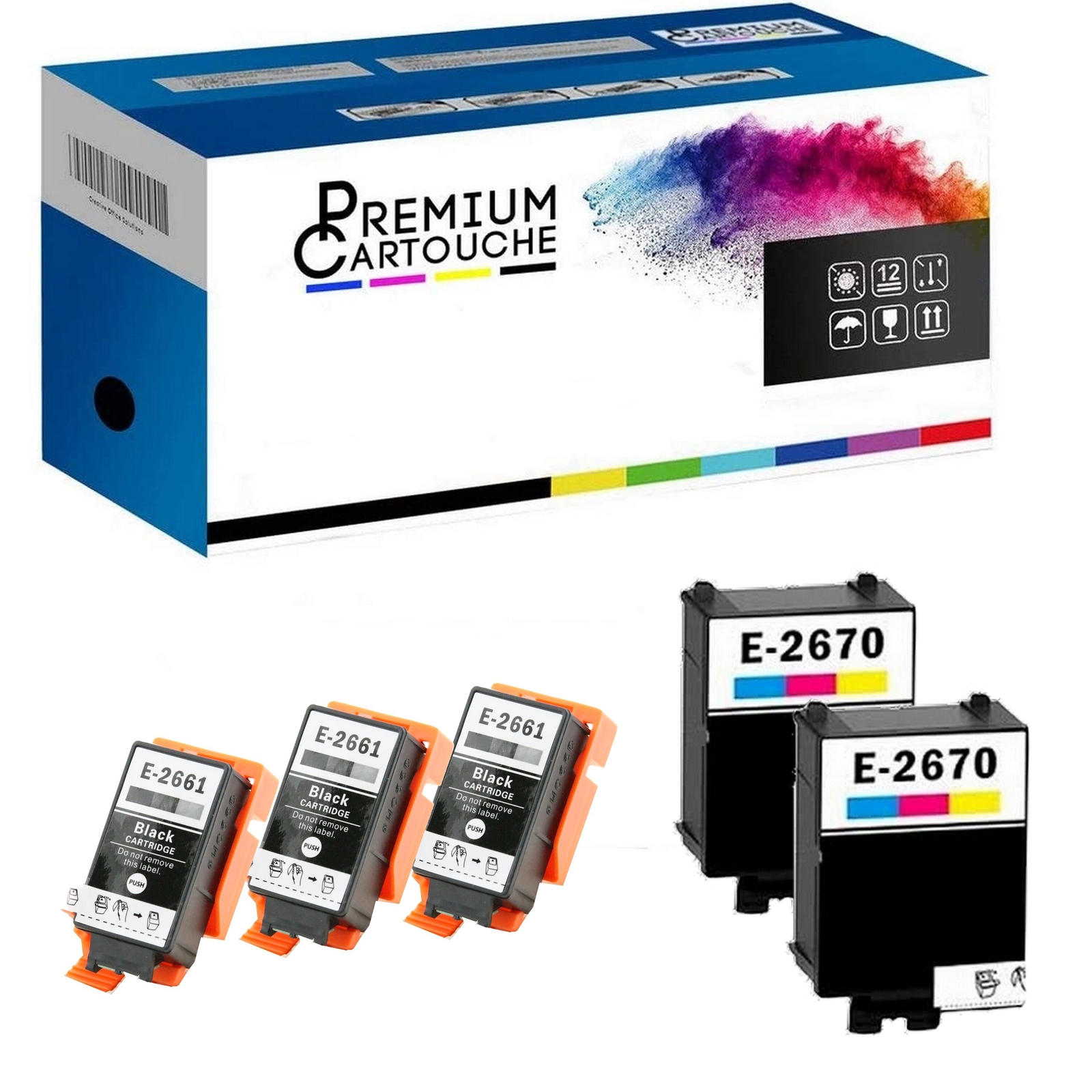 Acheter cartouche Epson T266 T267 pack économique 5 pièces pour grands volumes