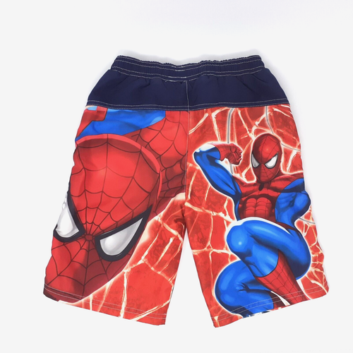 SPIDER-MAN Marvel Swim Trunks Board Shorts Swimsuit Boys Size 4 / 5 - Picture 2 of 4