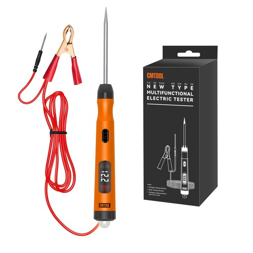 Probador de circuitos de automóvil Pluma Auto Fusible Prueba Sonda Herramienta de luz para 6V 12V 24V CA Voltaje - Imagen 12 de 12