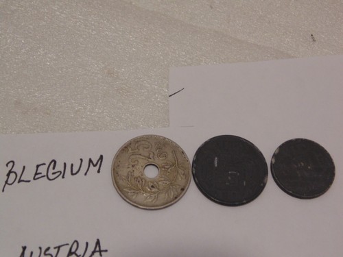 Lot of 8 Vintage European Coins Belgium Austria Hungary Ireland Spain 1894-1968 - Picture 2 of 23