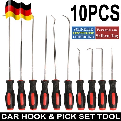 MARKENLOS 10PCS Pick Hook Set Car Oil Seal O-Ring Gasket Removal Tool Puller Oring Pick