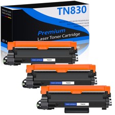 3PK TN830 TN830XL Toner Cartridge for Brother DCP-L2640DW HL-L2405W MFC-L2820DW