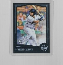 2018 PANINI DIAMOND KINGS BASEBALL SHORTPRINT FRAMED BLUE RC WILLIE CALHOUN #126