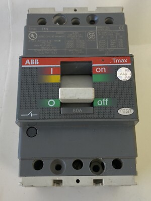 ABB SACE Tmax T1N 160 Industrial Circuit Breaker 60 Amps 3 Pole