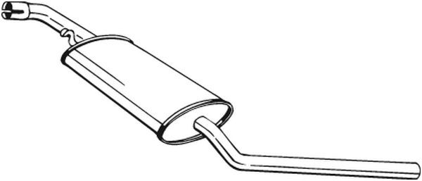 BOSAL 281-603 Middle Silencer for VW