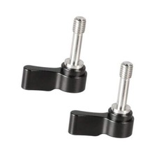 M6 Ratchet Wingnut Assembly Knob Black A Pair - 2159