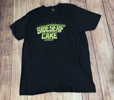Sideserf Cake Studio YouTube Promo Influencer Shirt Size XL Black Rare
